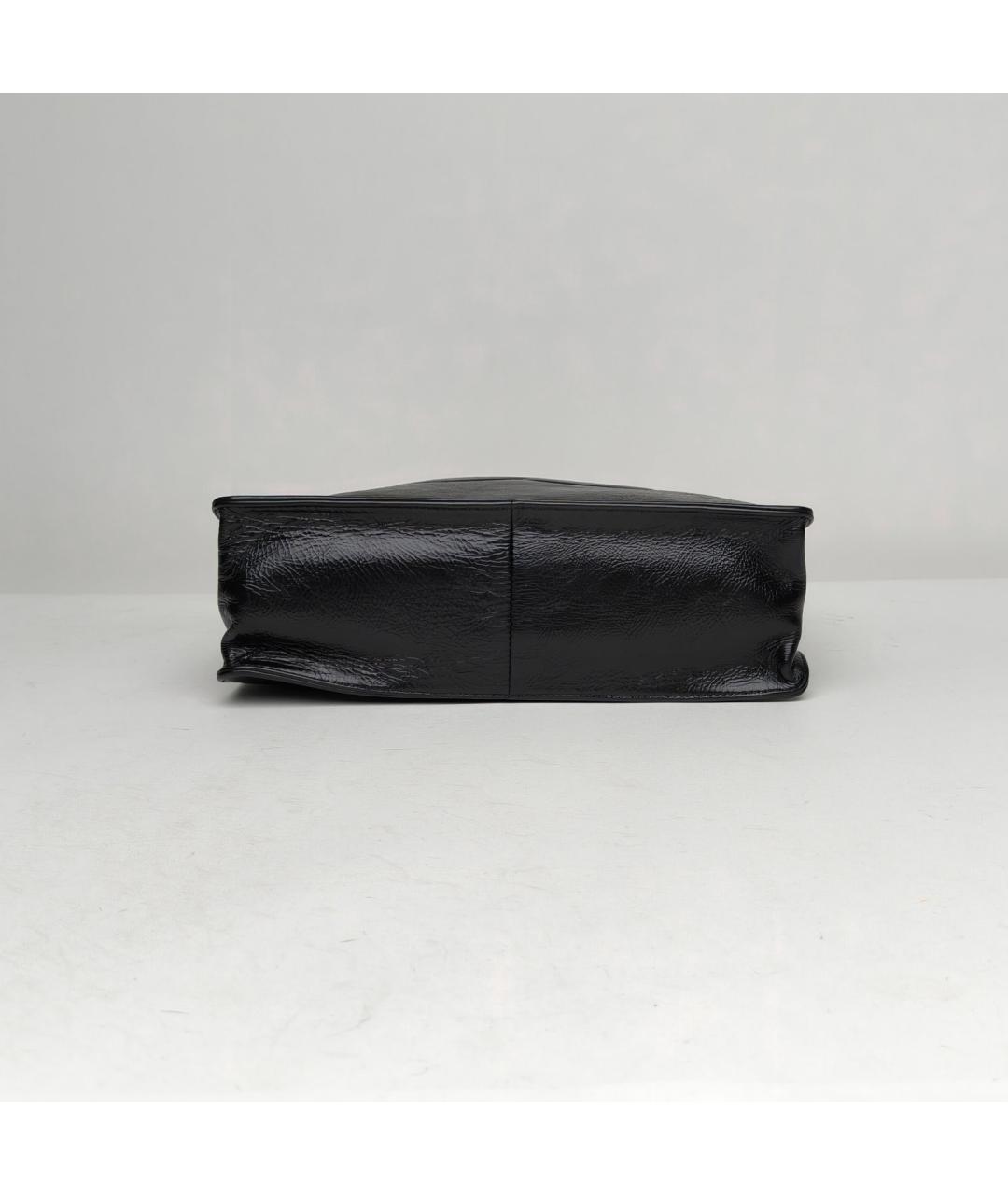 CHANEL Черная кожаная сумка через плечо, фото 6