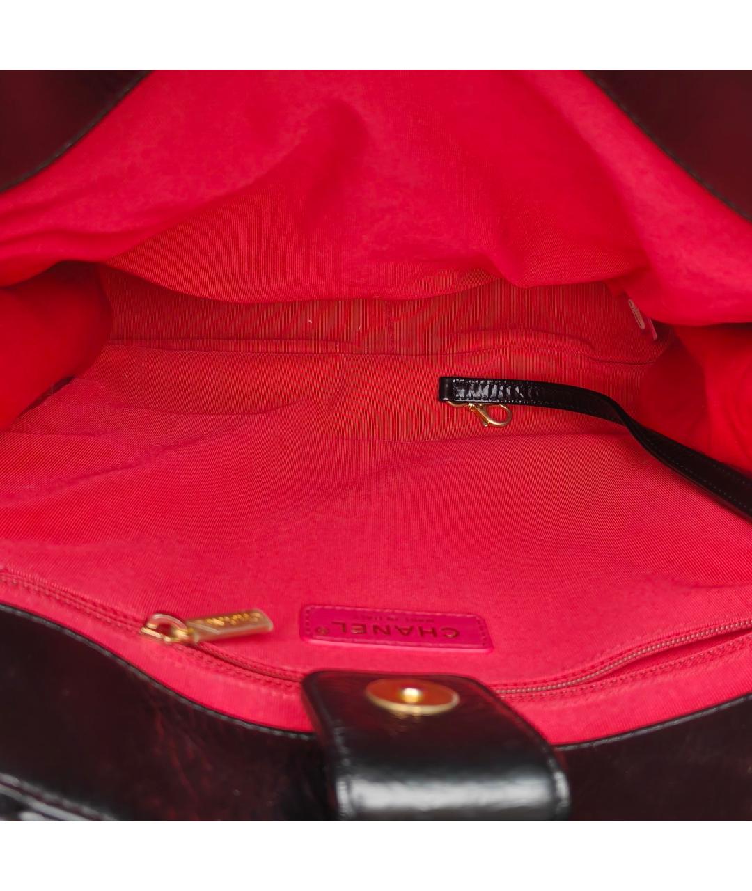 CHANEL Черная кожаная сумка через плечо, фото 8