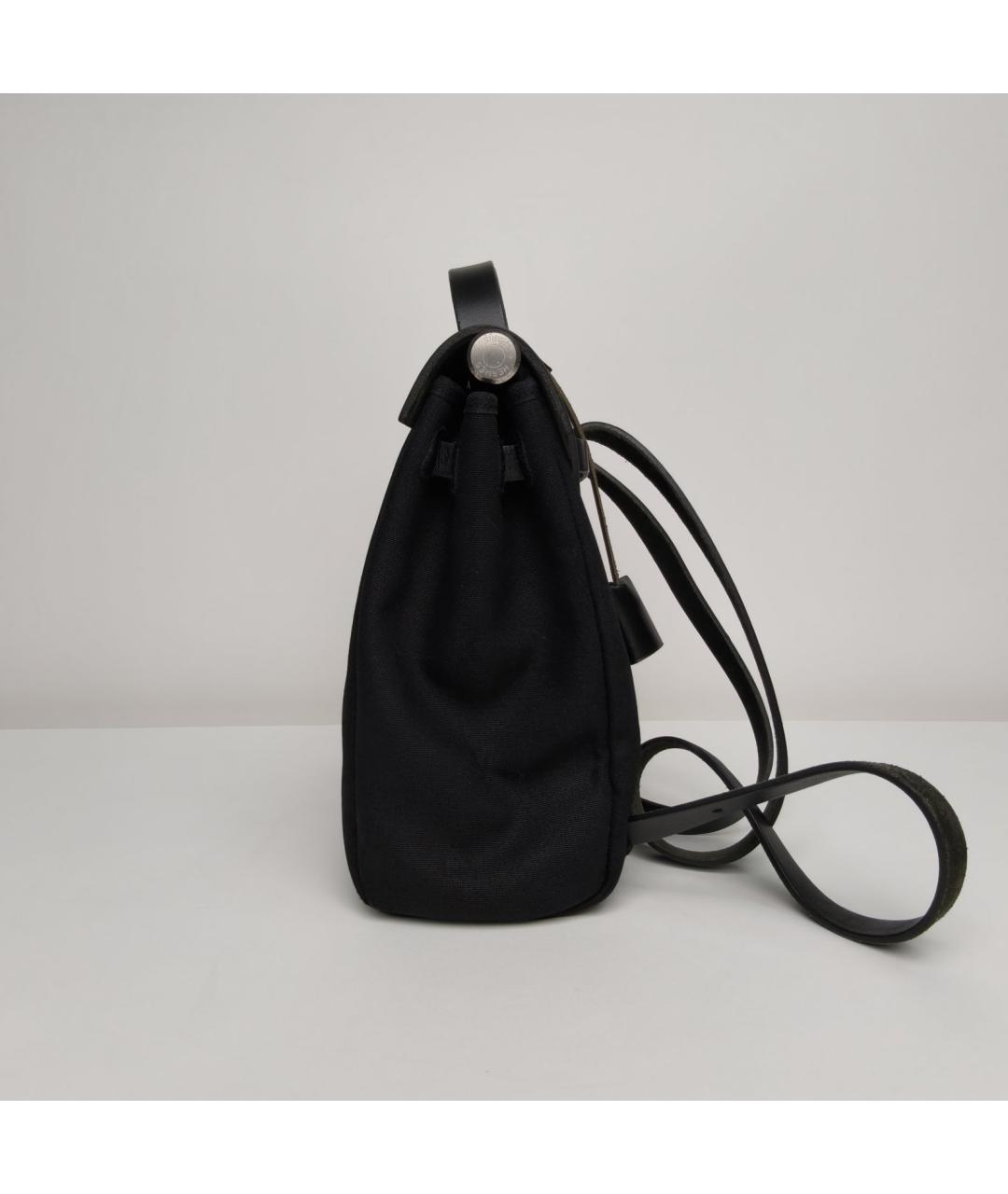HERMES Черная тканевая сумка через плечо, фото 3