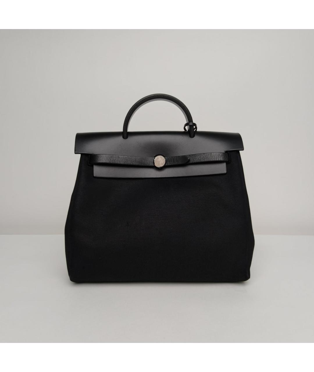 HERMES Черная тканевая сумка через плечо, фото 2