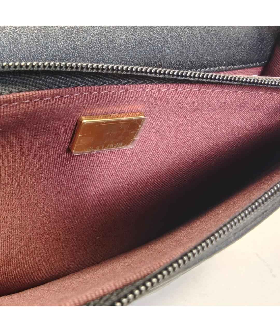 CHANEL Черная кожаная сумка через плечо, фото 8