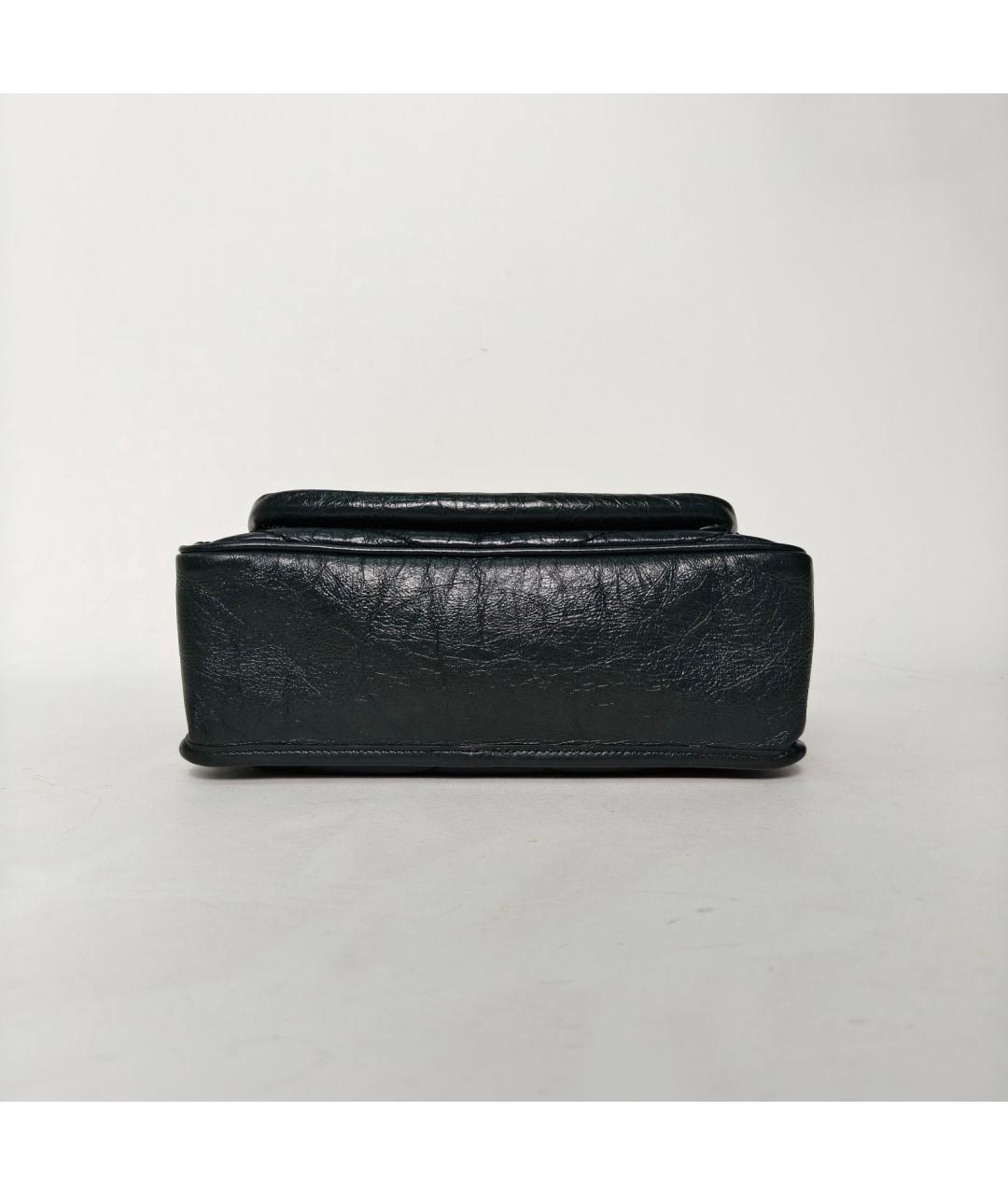 SAINT LAURENT Зеленая кожаная сумка через плечо, фото 6