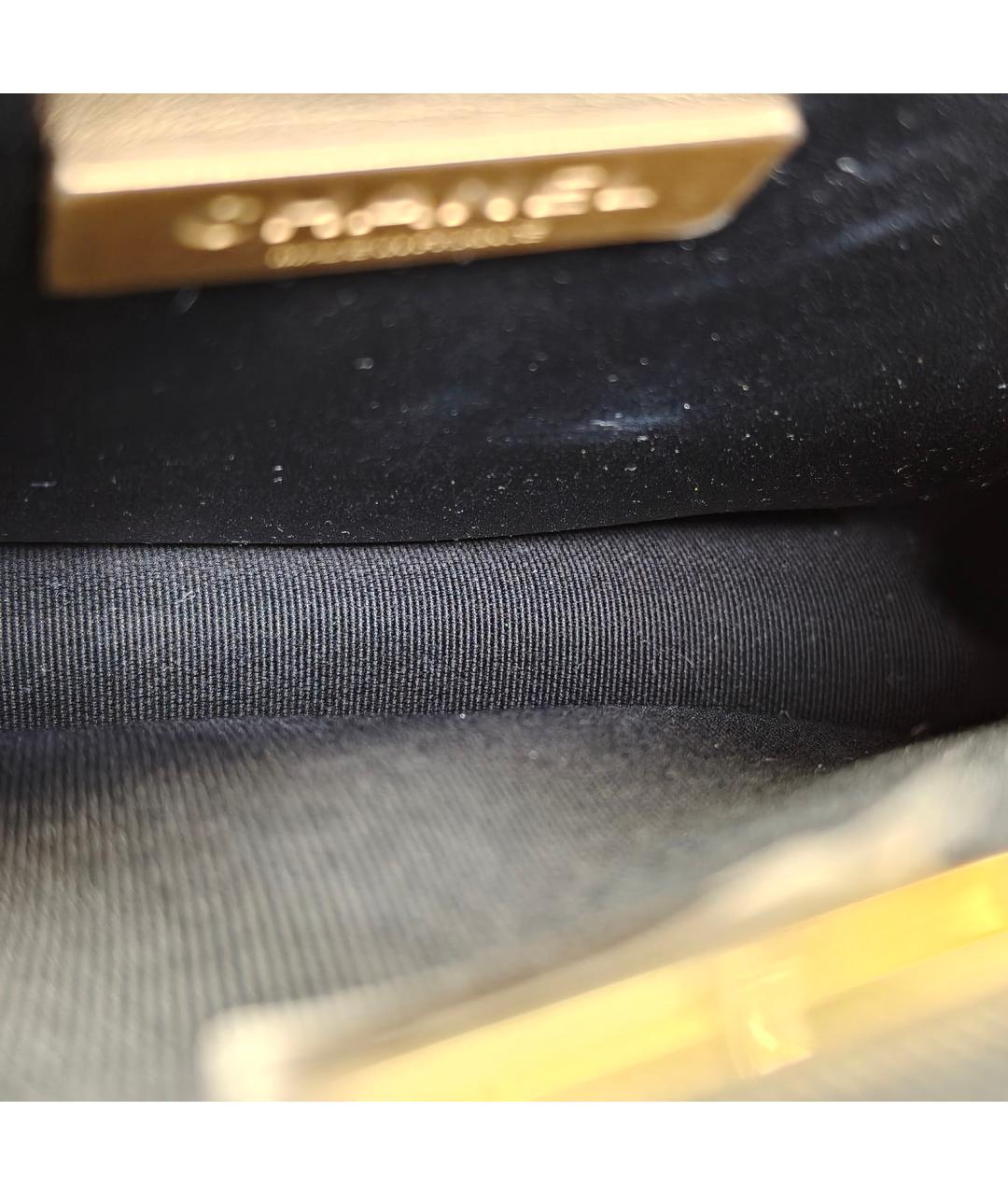 CHANEL Черная кожаная сумка через плечо, фото 8