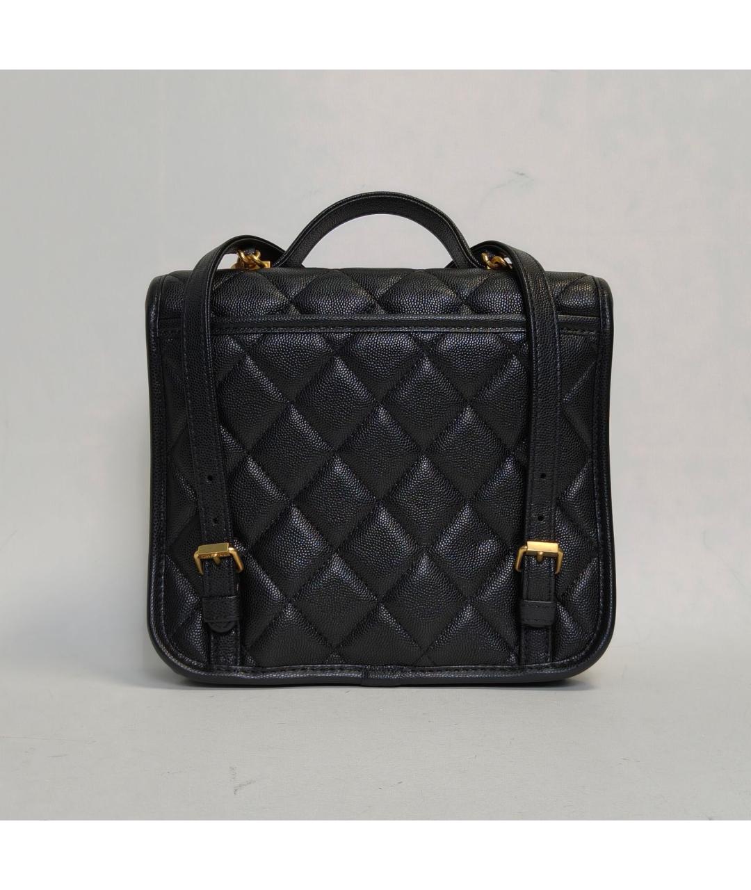 CHANEL Черная кожаная сумка через плечо, фото 4