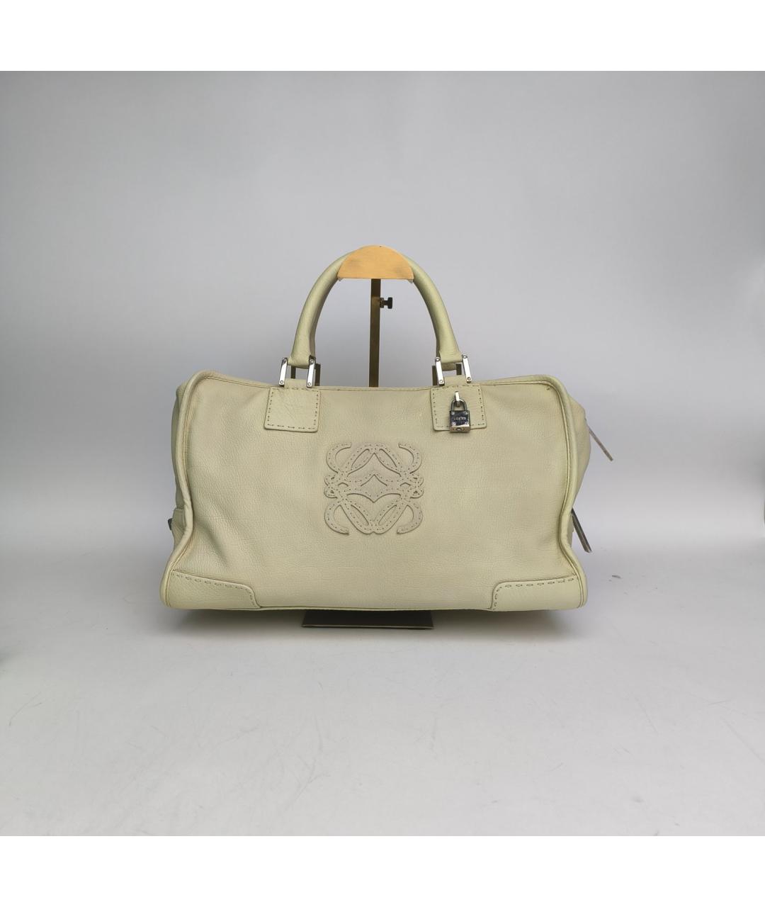 LOEWE Желтая кожаная сумка через плечо, фото 2