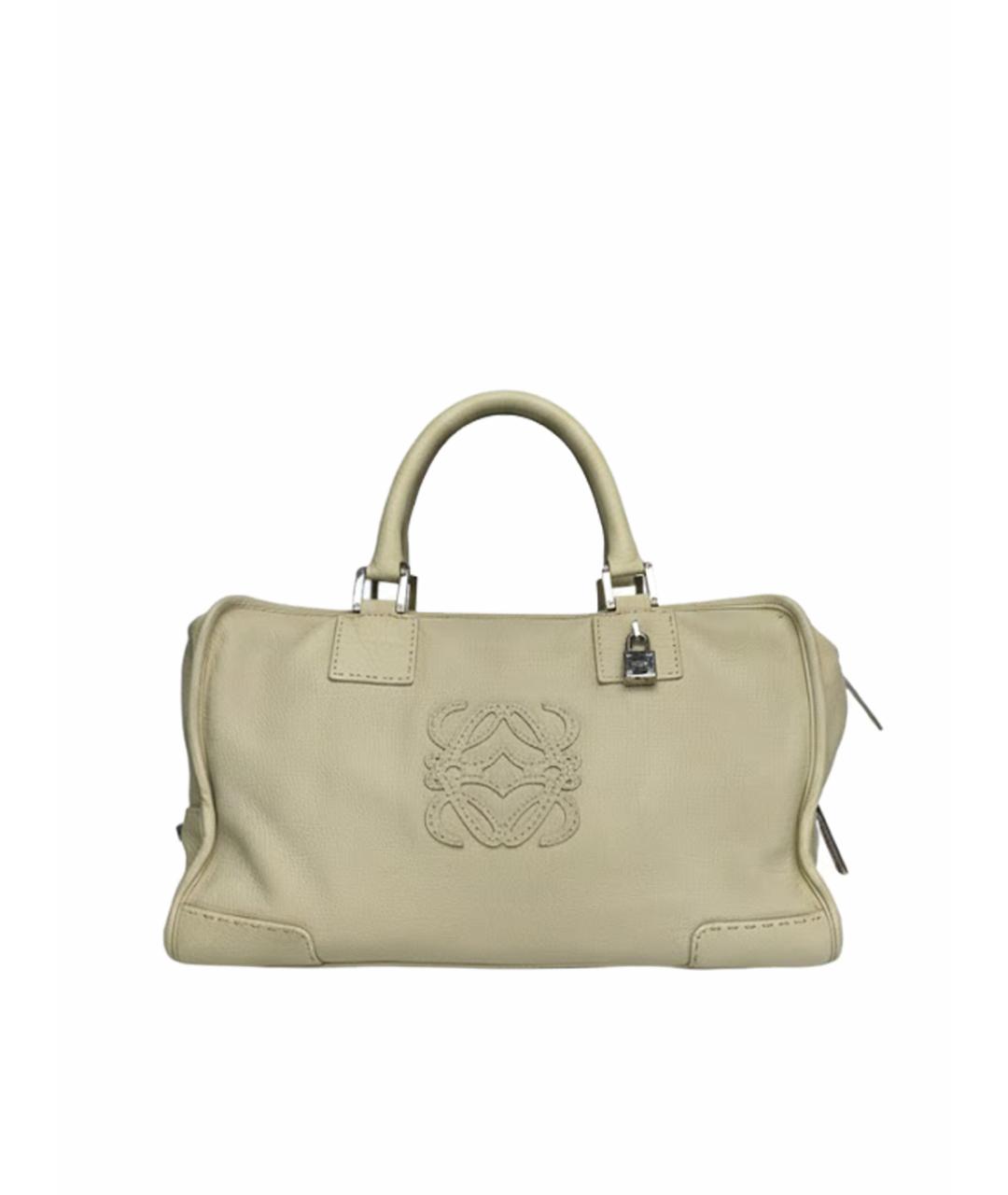 LOEWE Желтая кожаная сумка через плечо, фото 1