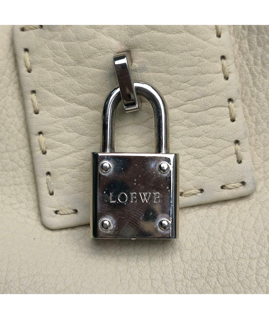 LOEWE Желтая кожаная сумка через плечо, фото 8