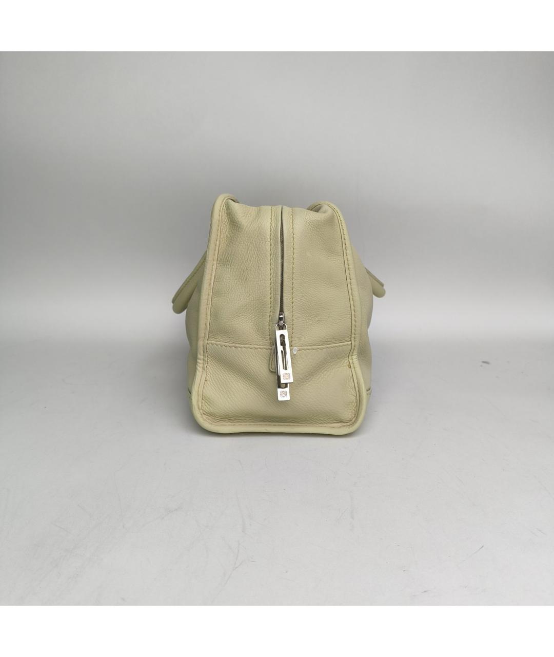 LOEWE Желтая кожаная сумка через плечо, фото 3