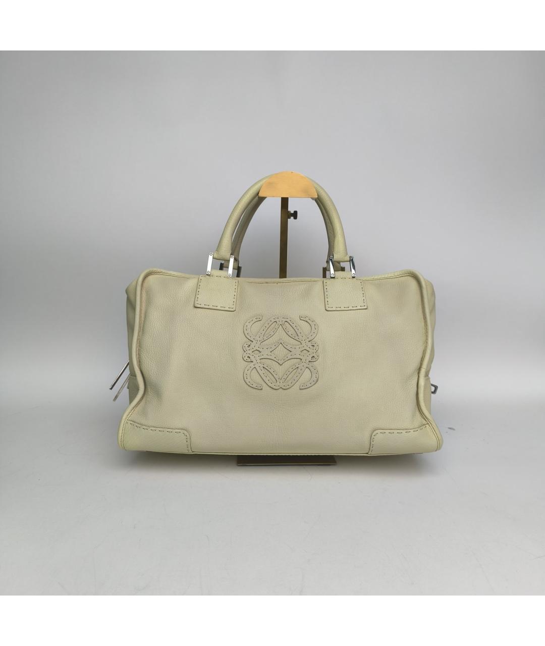 LOEWE Желтая кожаная сумка через плечо, фото 4