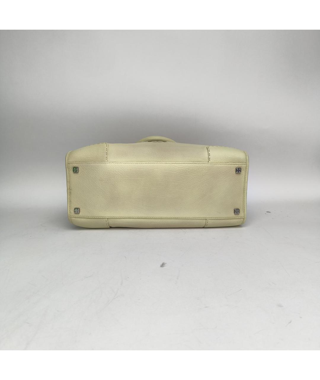 LOEWE Желтая кожаная сумка через плечо, фото 6