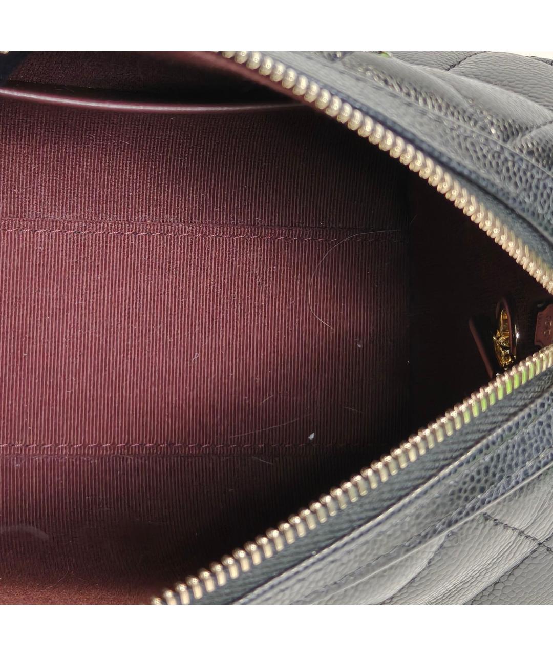 CHANEL Черная кожаная сумка через плечо, фото 8