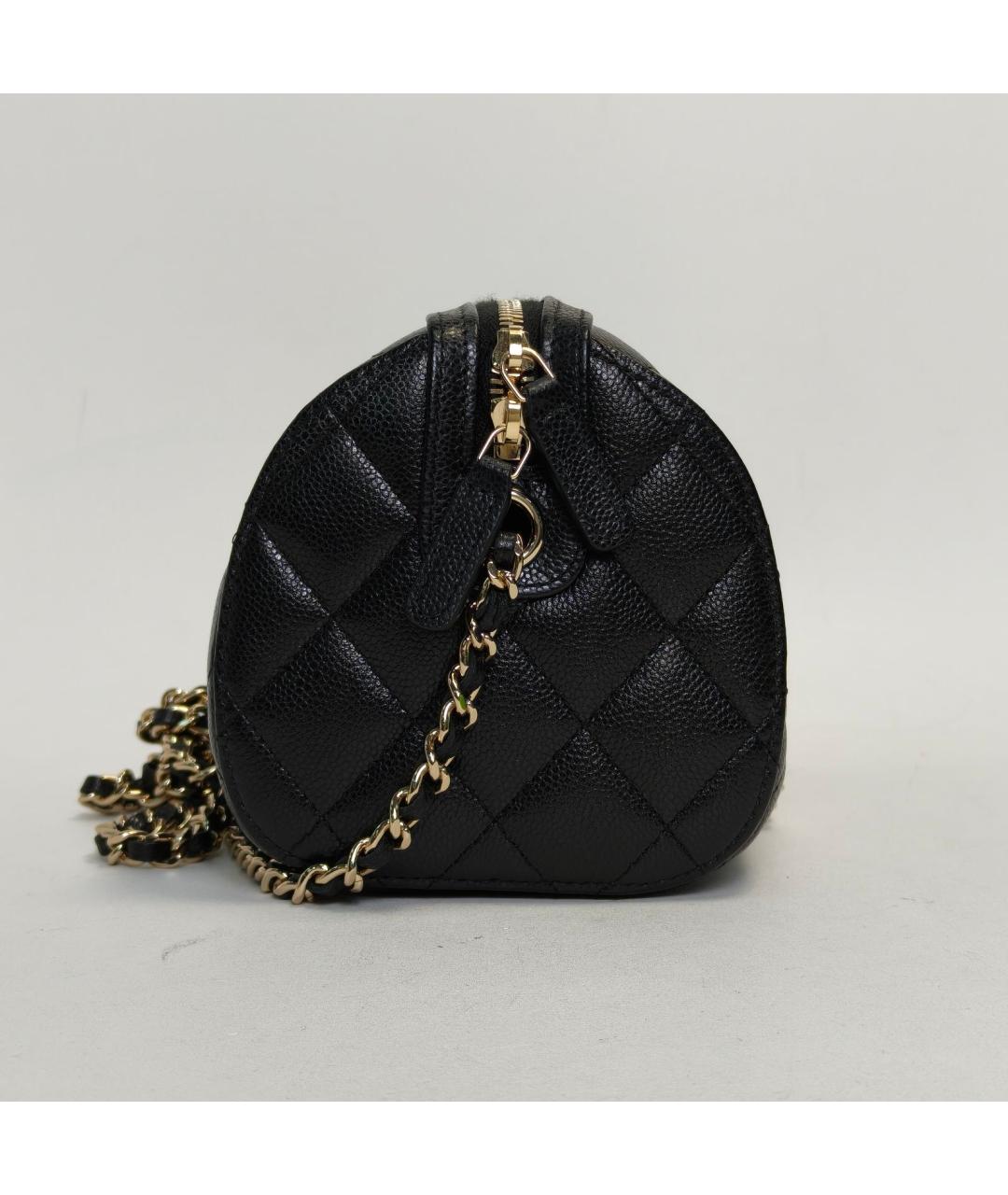 CHANEL Черная кожаная сумка через плечо, фото 5