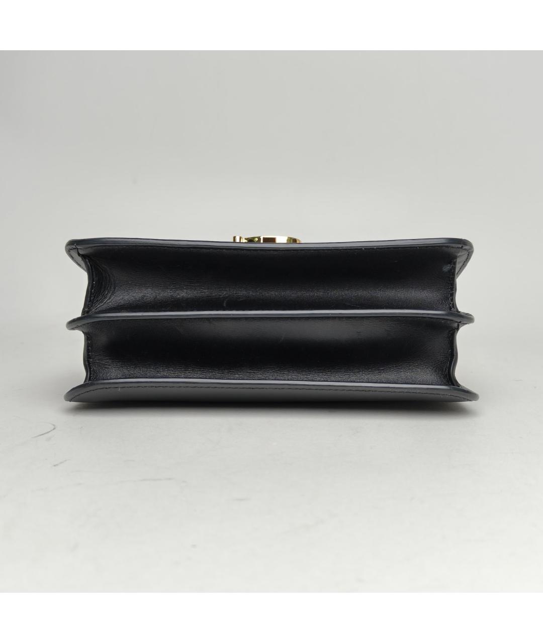 BURBERRY Черная кожаная сумка через плечо, фото 6