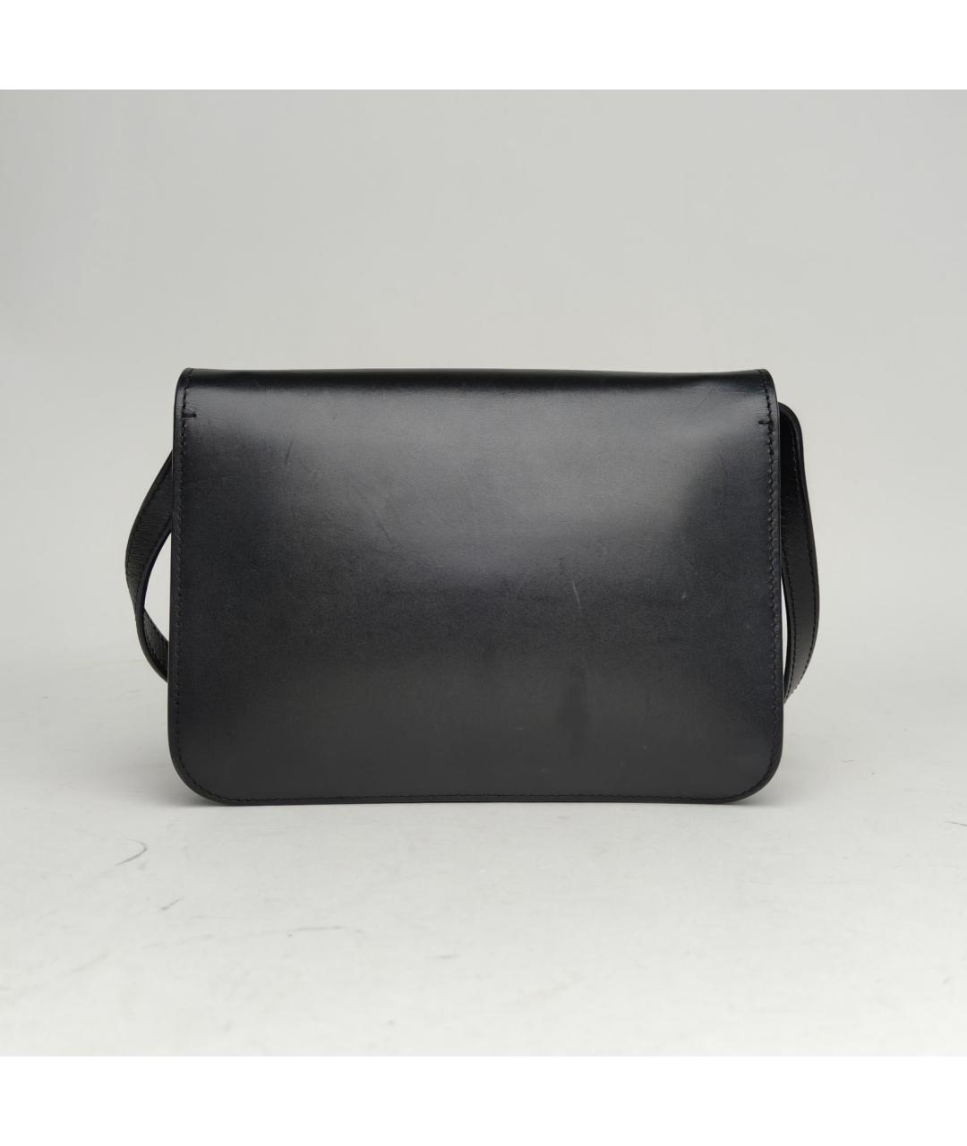 BURBERRY Черная кожаная сумка через плечо, фото 4