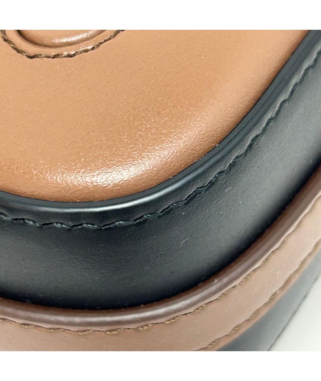 BURBERRY Коричневая кожаная сумка через плечо, фото 9