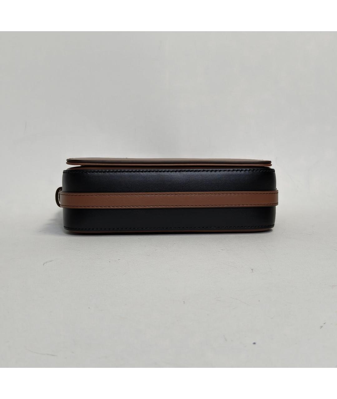 BURBERRY Коричневая кожаная сумка через плечо, фото 6