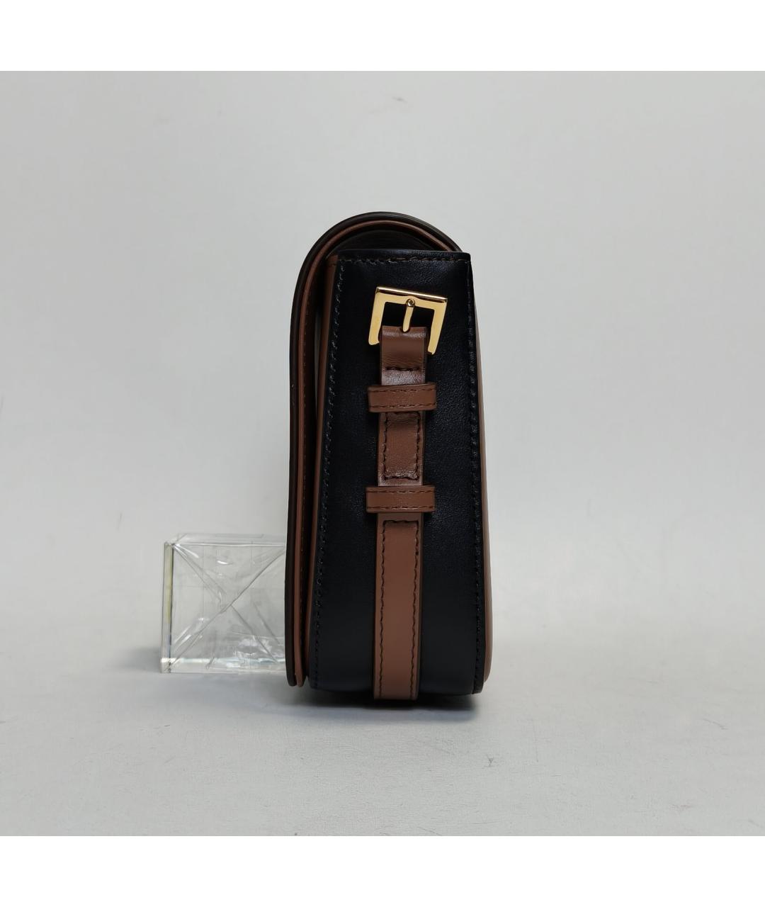 BURBERRY Коричневая кожаная сумка через плечо, фото 5