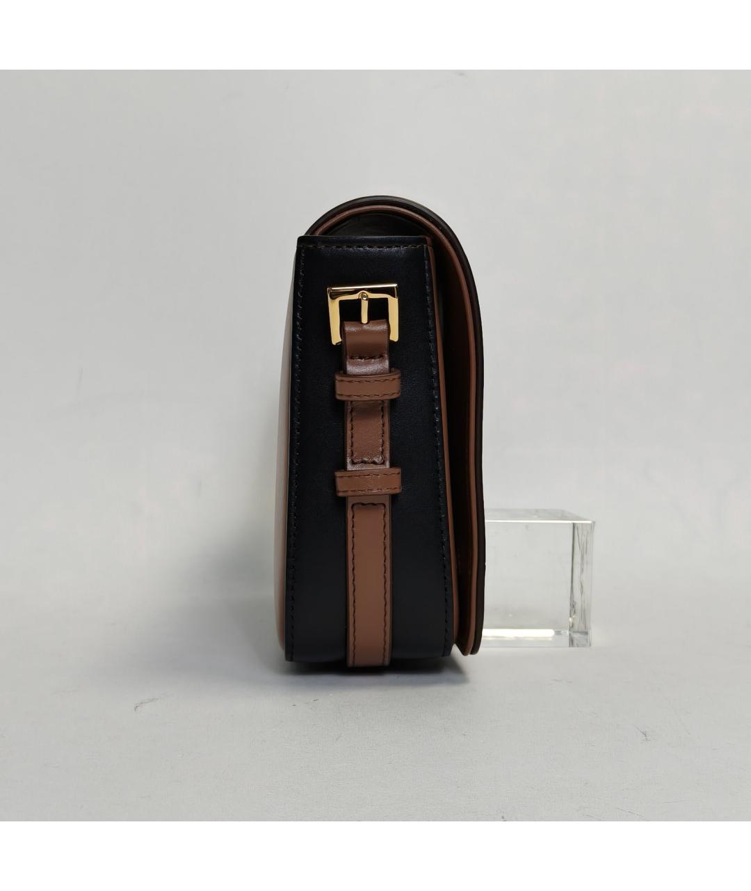 BURBERRY Коричневая кожаная сумка через плечо, фото 3