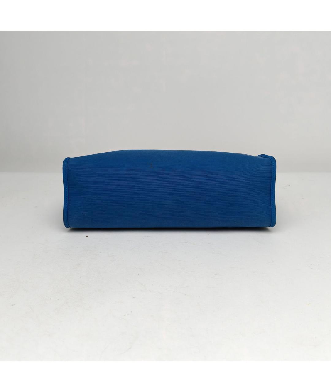 HERMES Синяя сумка с короткими ручками, фото 6