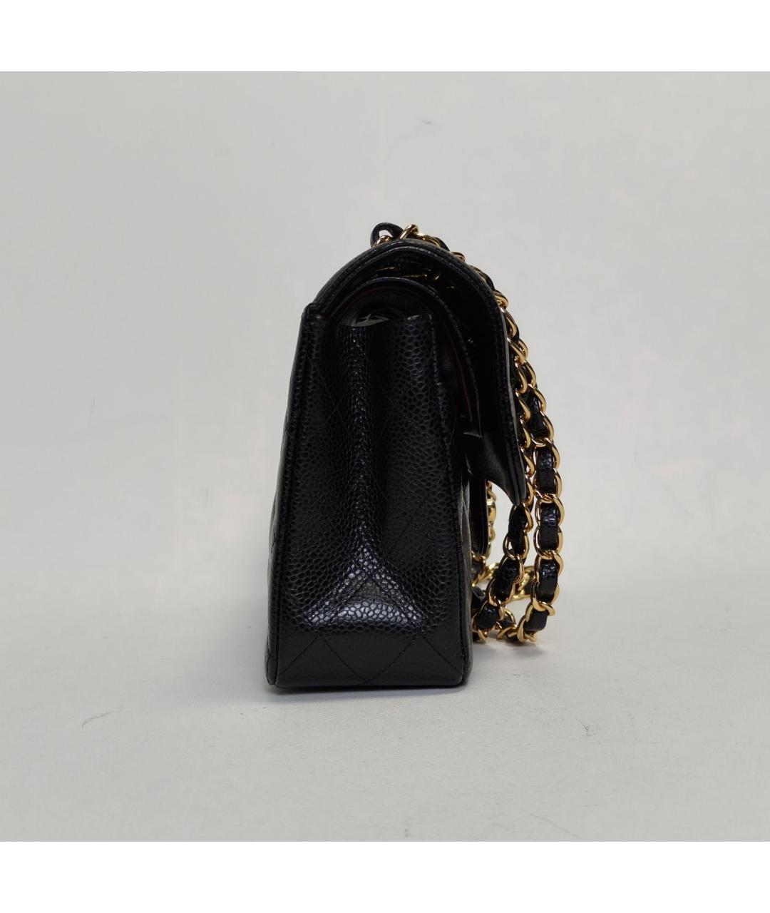 CHANEL Черная кожаная сумка через плечо, фото 3