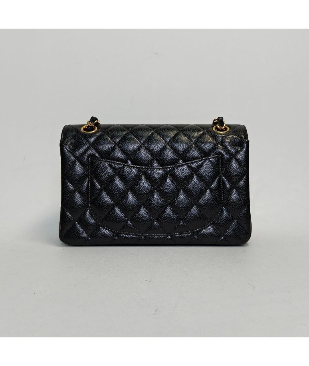 CHANEL Черная кожаная сумка через плечо, фото 4