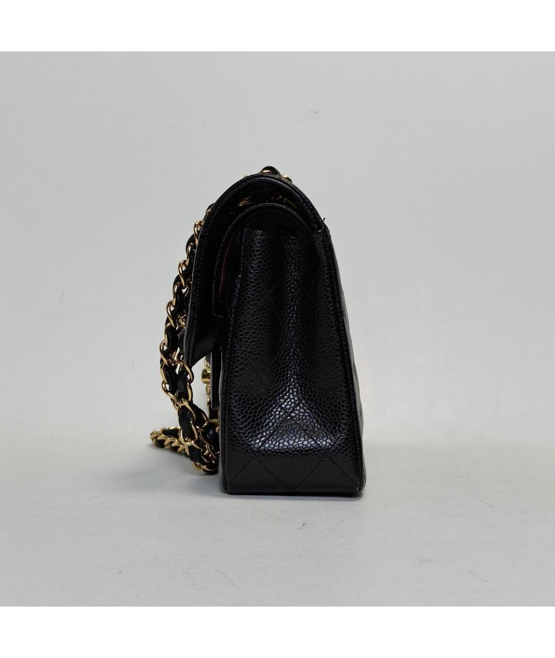 CHANEL Черная кожаная сумка через плечо, фото 5