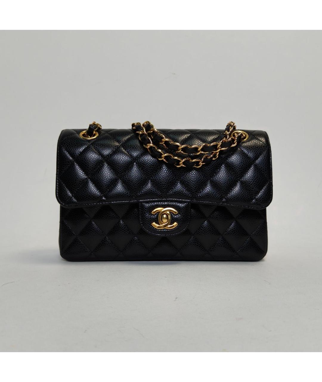 CHANEL Черная кожаная сумка через плечо, фото 9