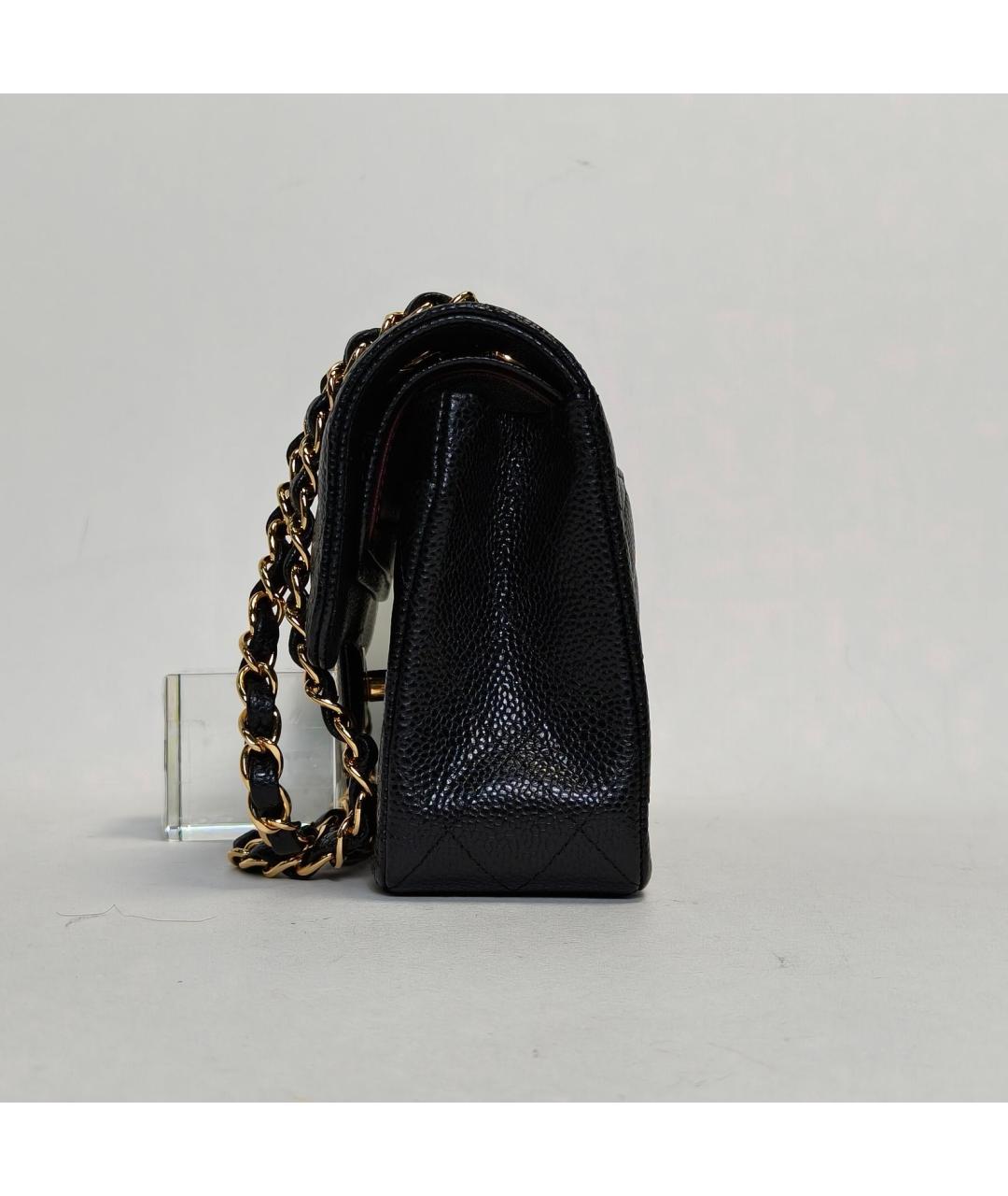 CHANEL Черная кожаная сумка через плечо, фото 5