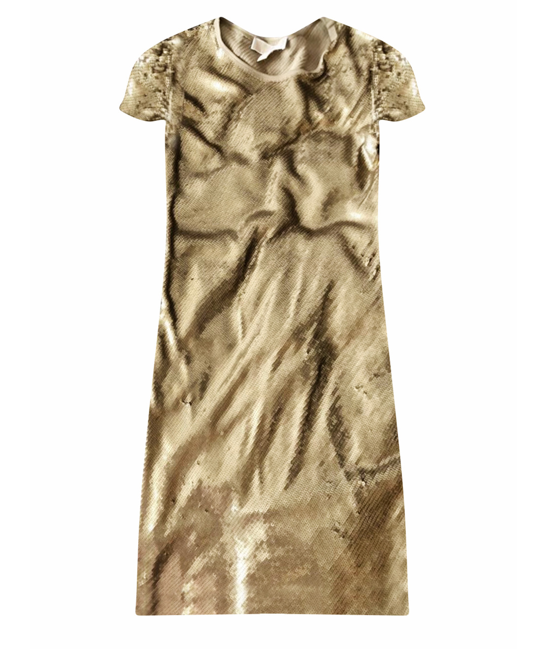 MICHAEL KORS Золотое полиэстеровое повседневное платье, фото 1