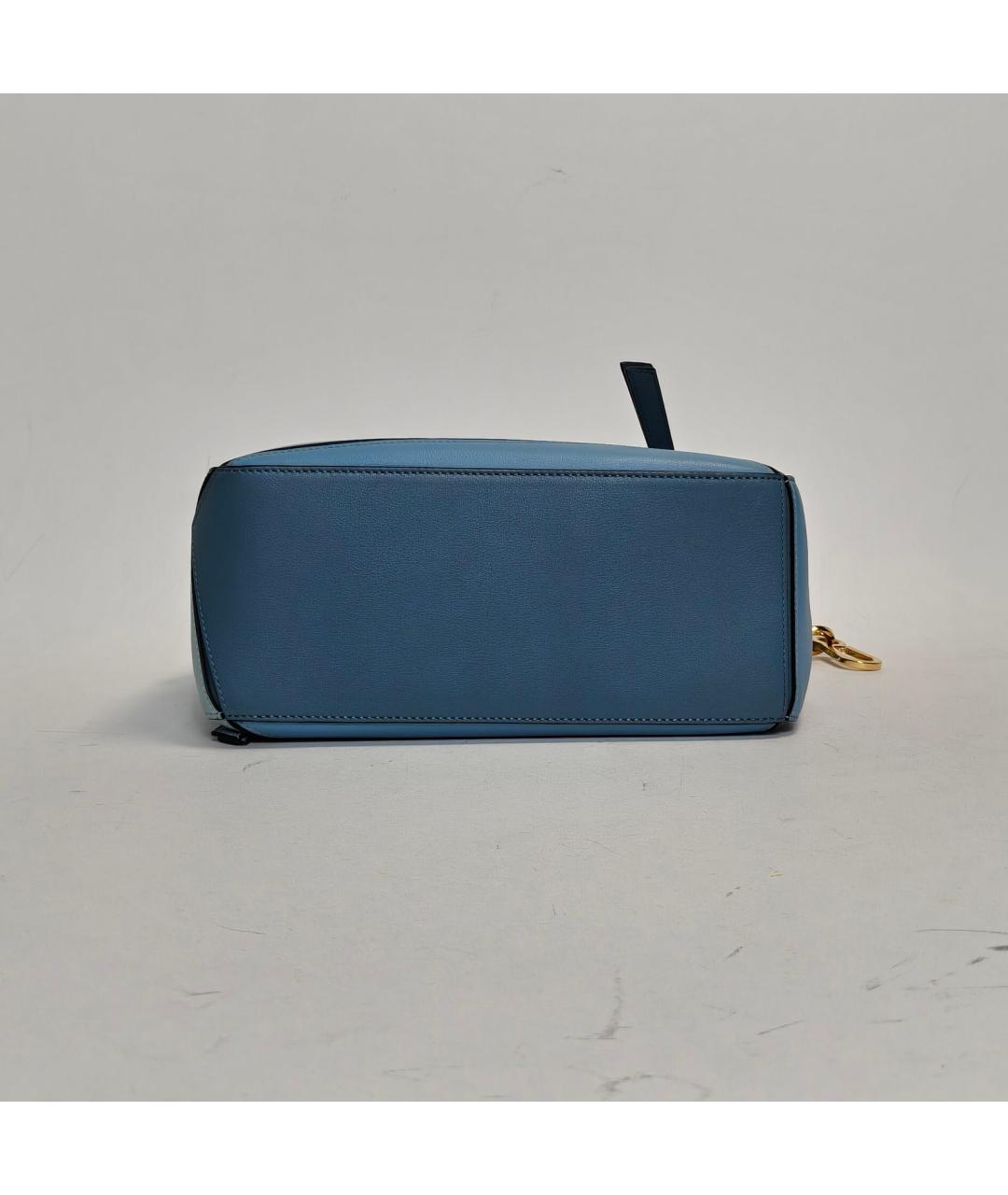 LOEWE Голубая кожаная сумка через плечо, фото 6