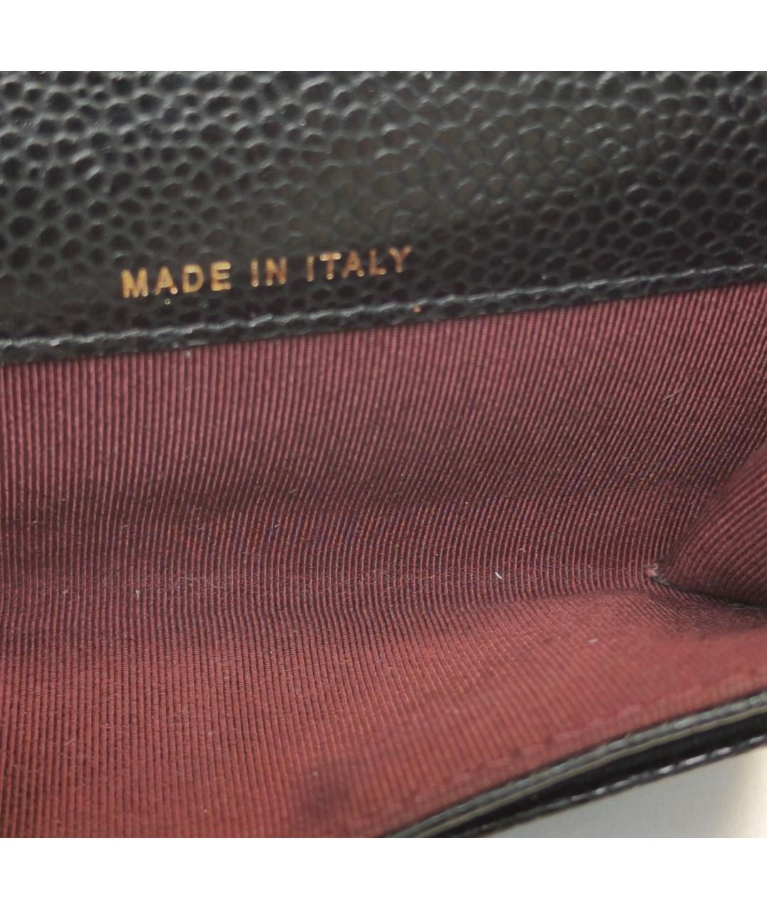 CHANEL Черный кожаный кошелек, фото 8