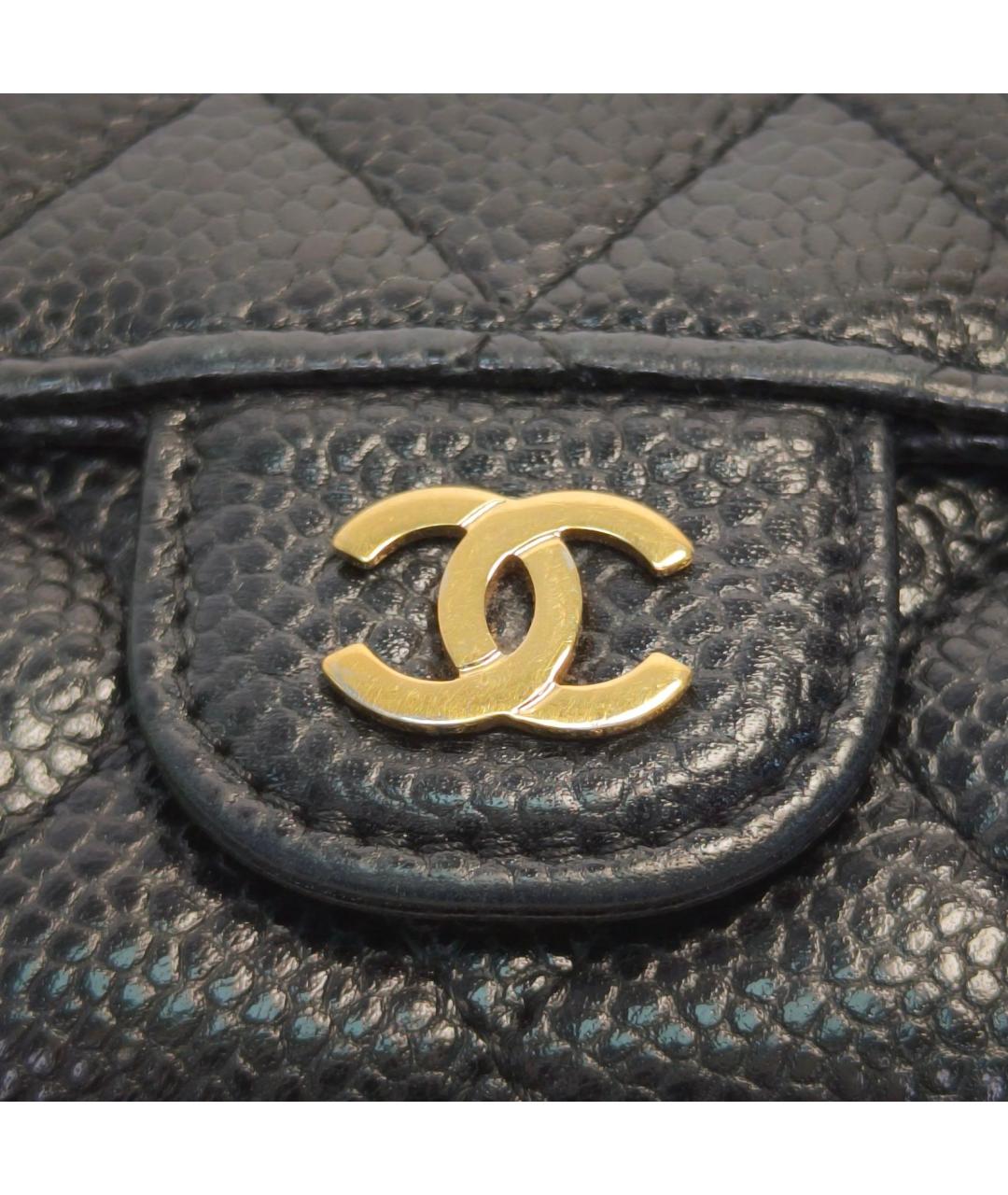 CHANEL Черный кожаный кошелек, фото 7