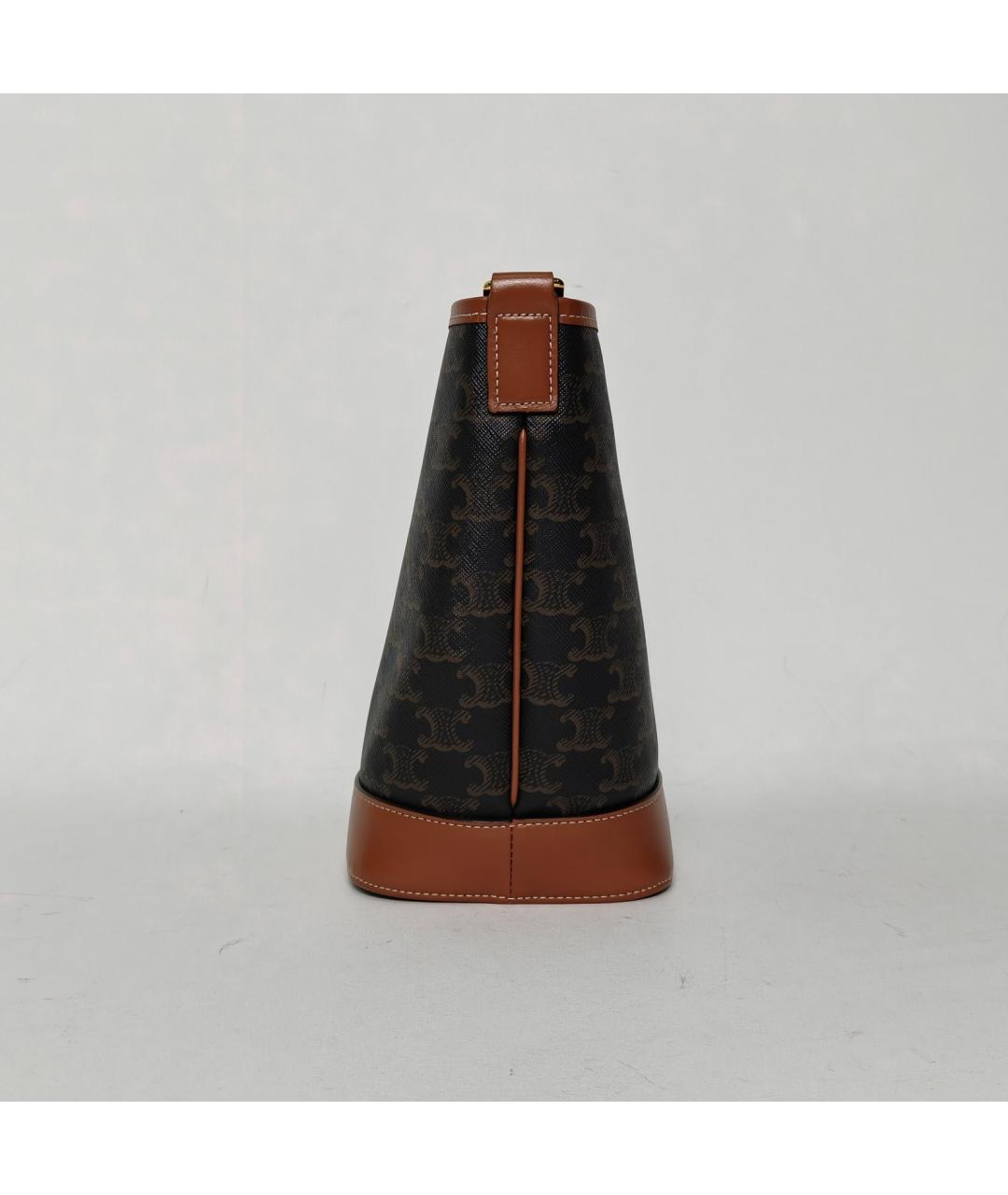 CELINE Коричневая сумка через плечо, фото 3