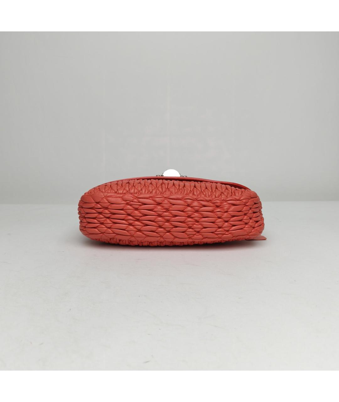 MIU MIU Красная кожаная сумка через плечо, фото 6