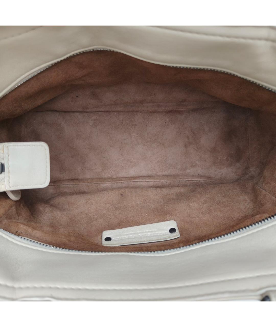 BOTTEGA VENETA Бежевая кожаная сумка через плечо, фото 7