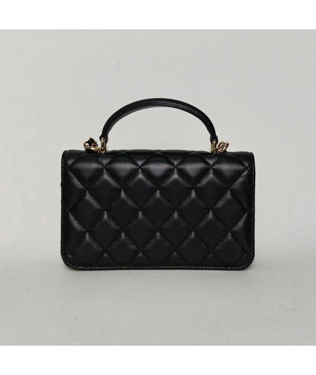 CHANEL Черная кожаная сумка через плечо, фото 4