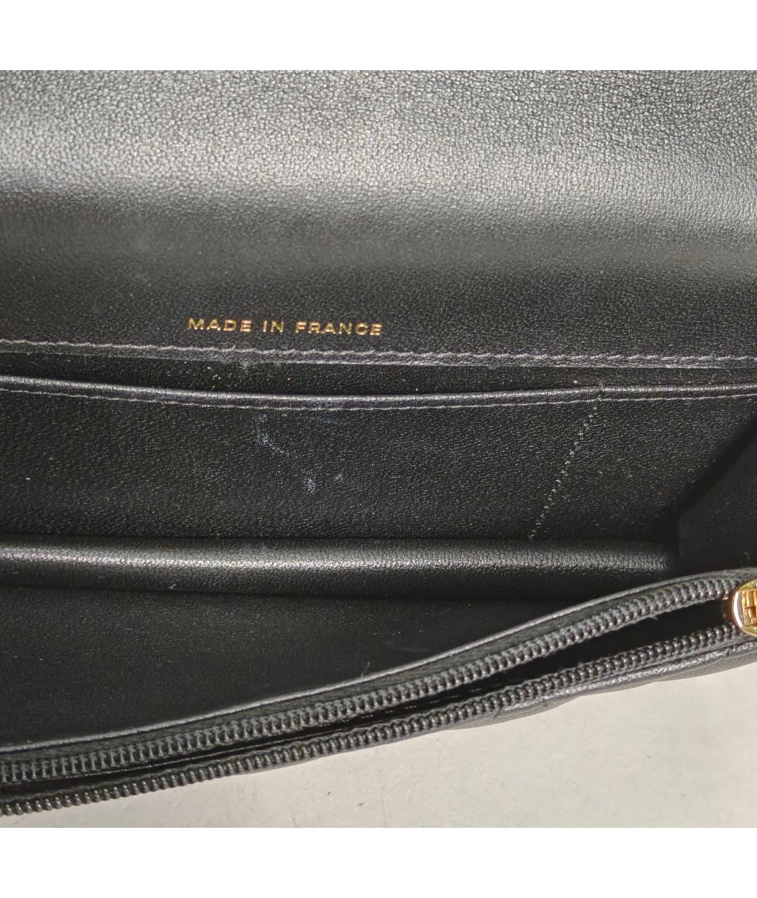 CHANEL Черная кожаная сумка через плечо, фото 8