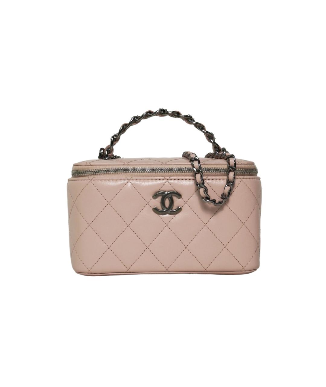 CHANEL Розовая кожаная сумка через плечо, фото 1