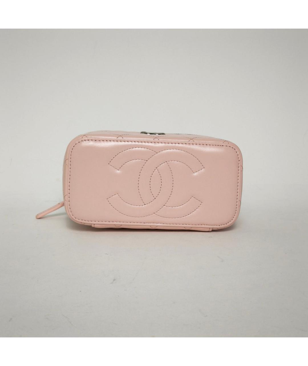 CHANEL Розовая кожаная сумка через плечо, фото 6