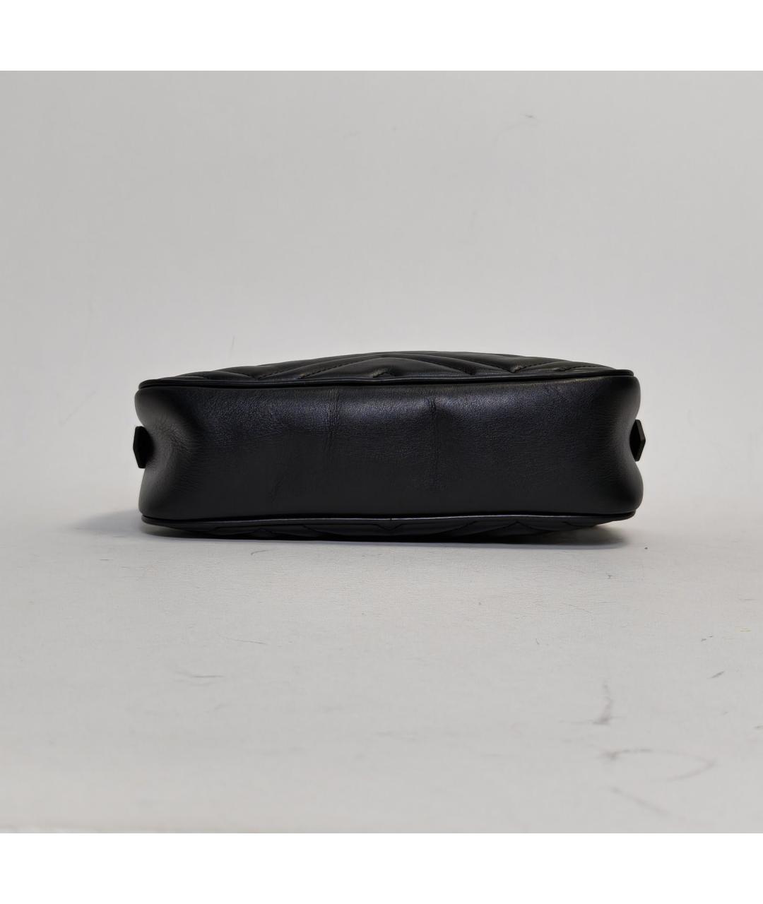 GUCCI Черная кожаная сумка через плечо, фото 6