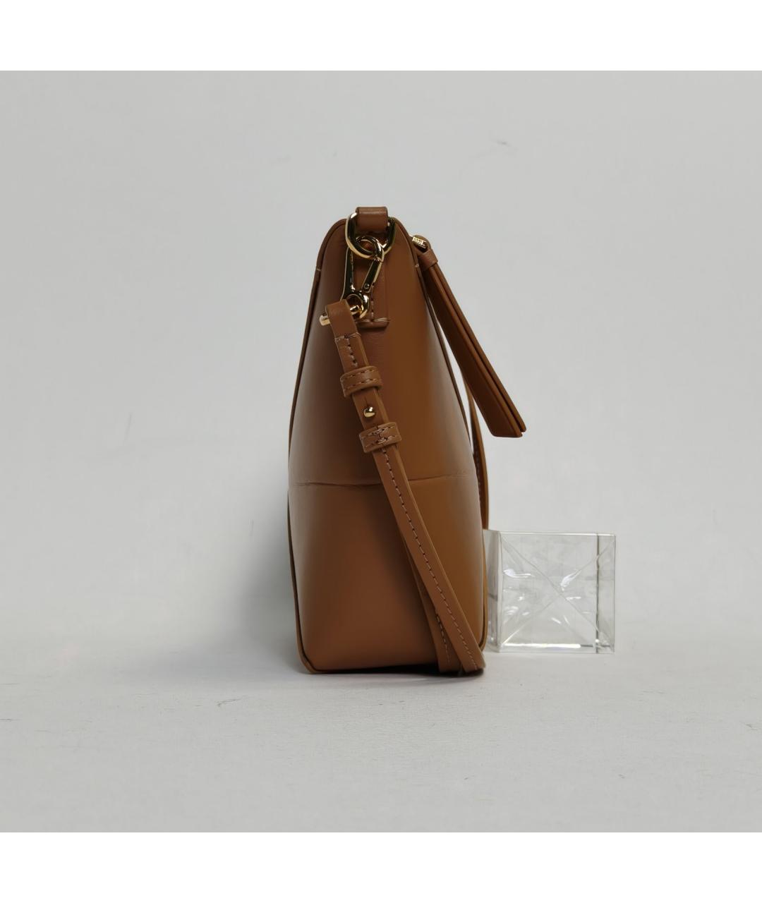 LOEWE Коричневая кожаная сумка через плечо, фото 3