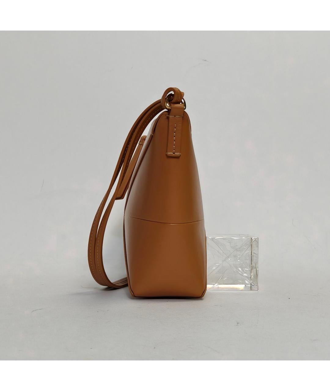 LOEWE Коричневая кожаная сумка через плечо, фото 5