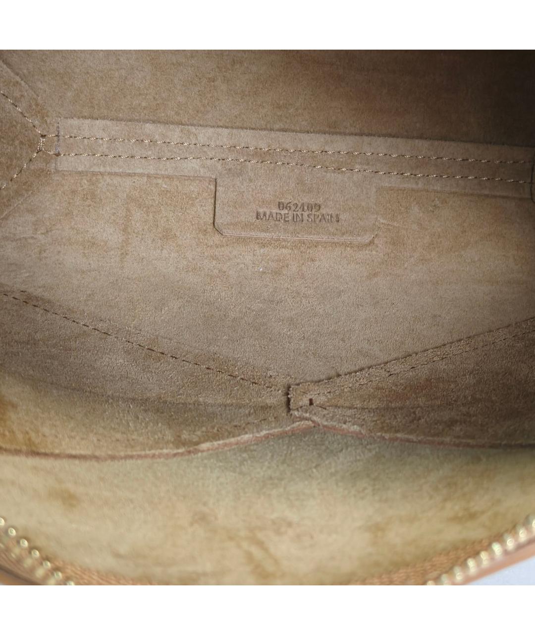 LOEWE Коричневая кожаная сумка через плечо, фото 7