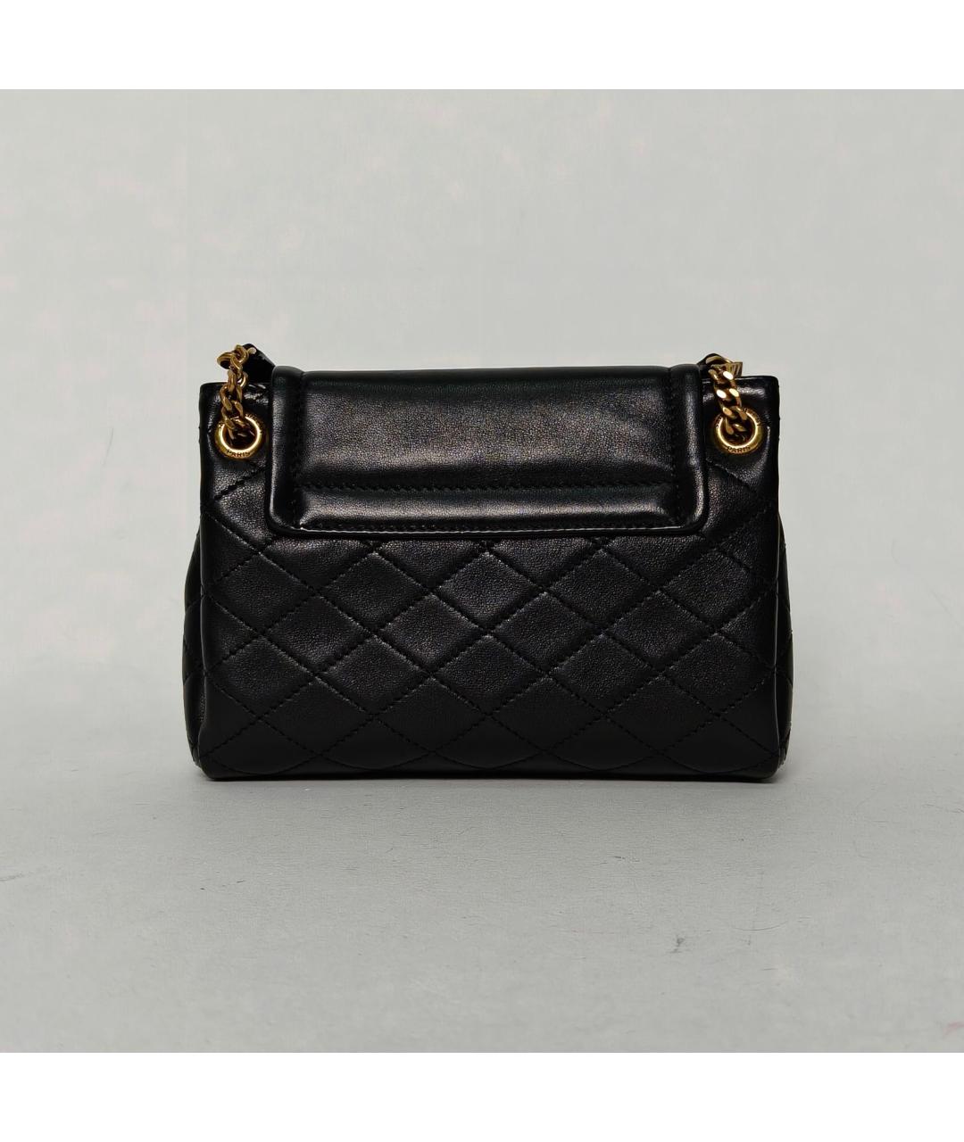 SAINT LAURENT Черная кожаная сумка через плечо, фото 4