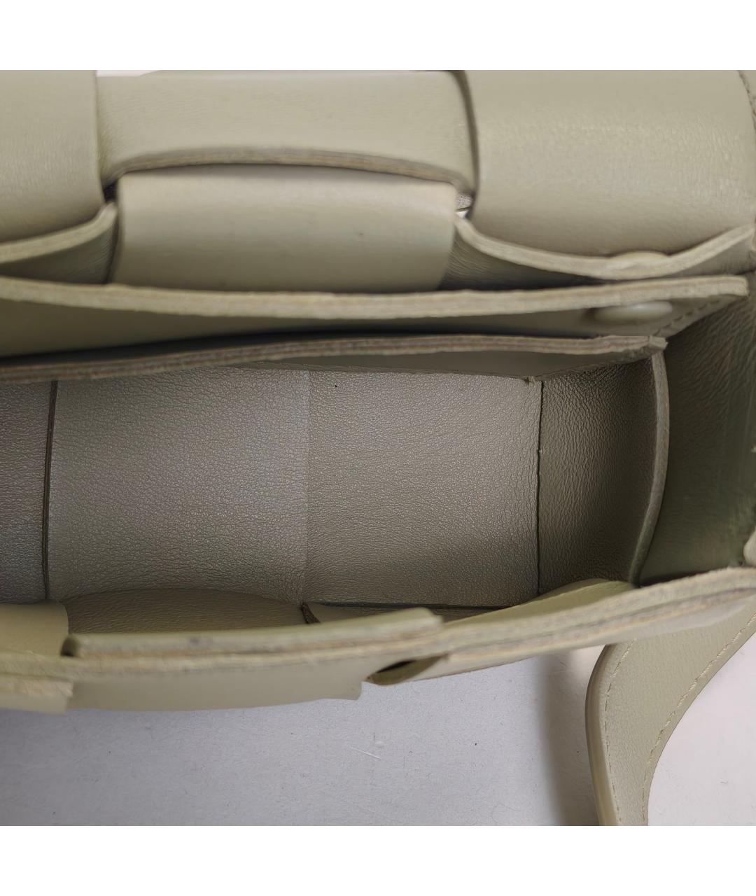 BOTTEGA VENETA Зеленая кожаная сумка через плечо, фото 7