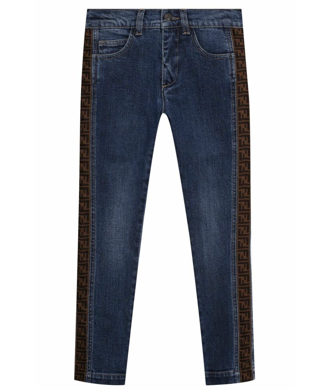 FENDI Синие прямые джинсы, фото 1