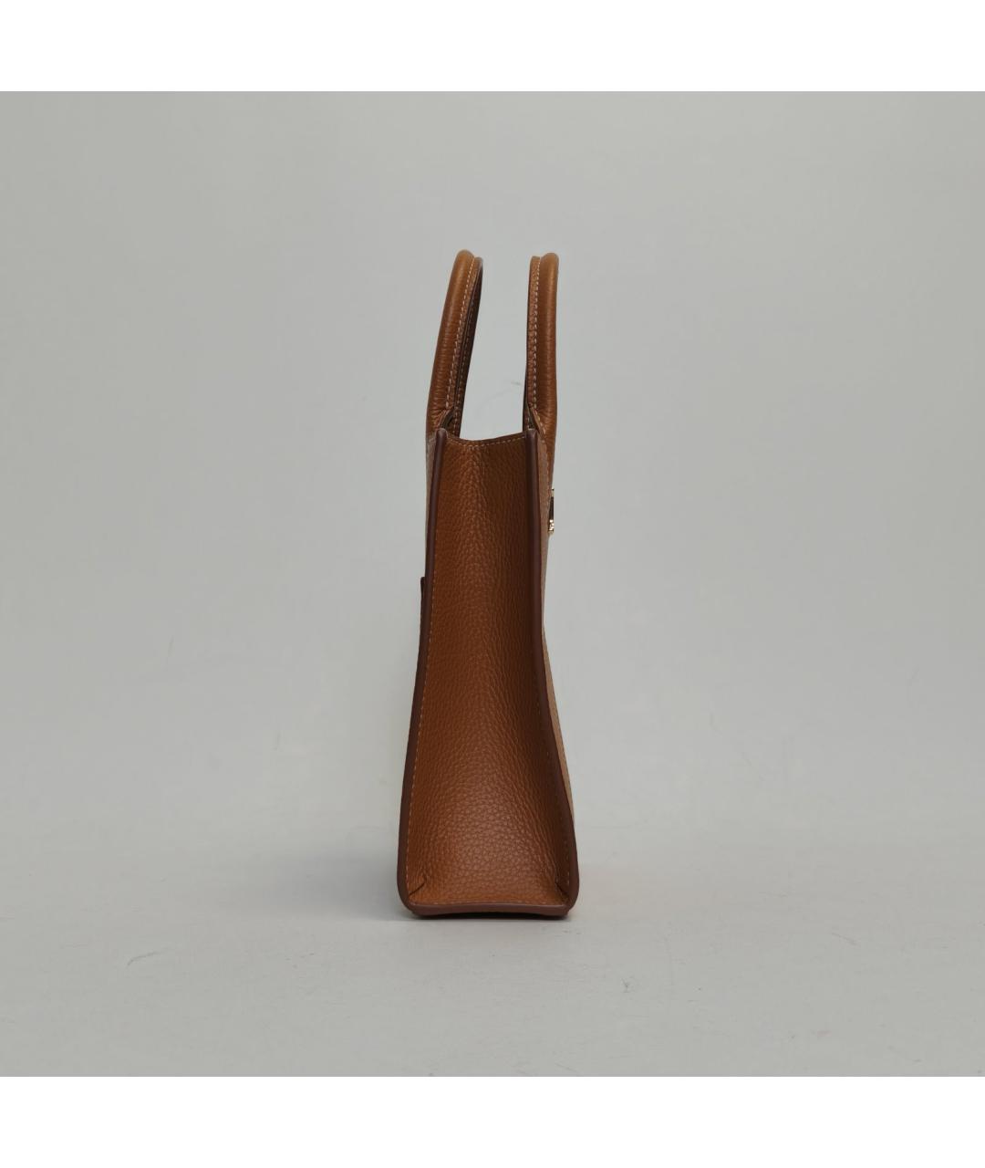 BURBERRY Коричневая кожаная сумка через плечо, фото 3