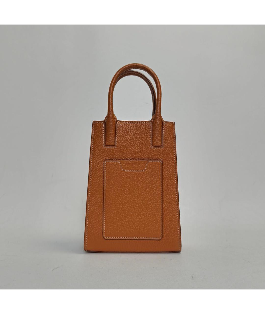 BURBERRY Коричневая кожаная сумка через плечо, фото 4