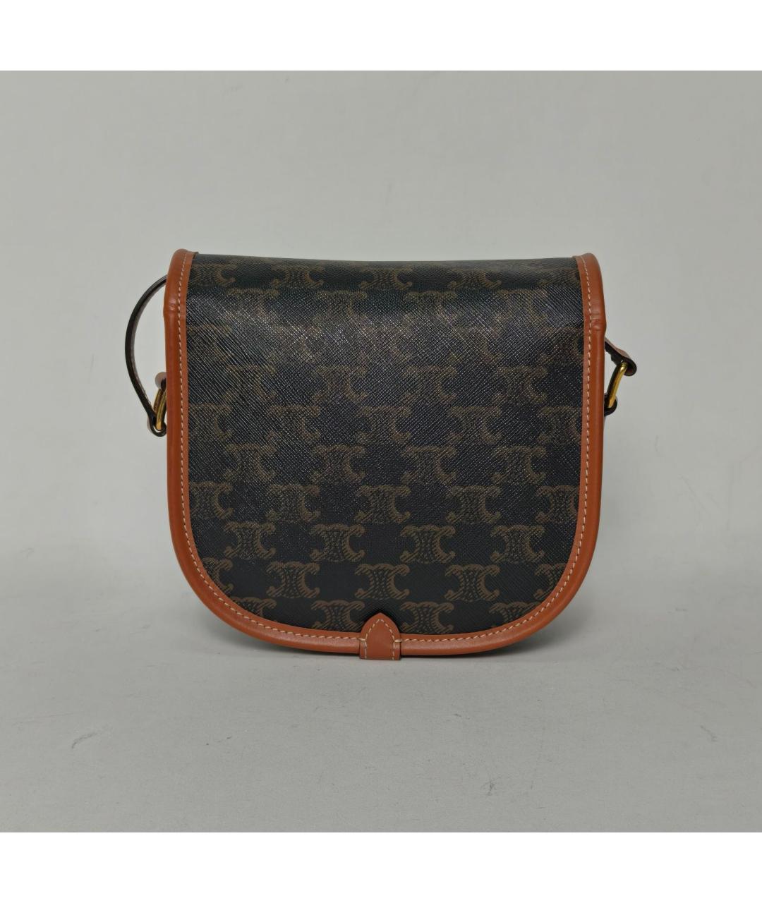 CELINE Коричневая сумка через плечо, фото 4