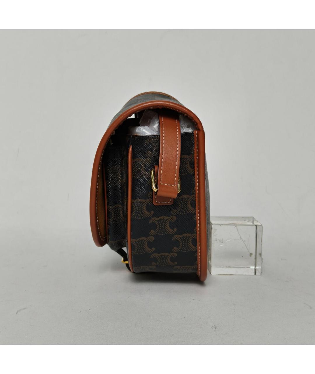 CELINE Коричневая сумка через плечо, фото 5